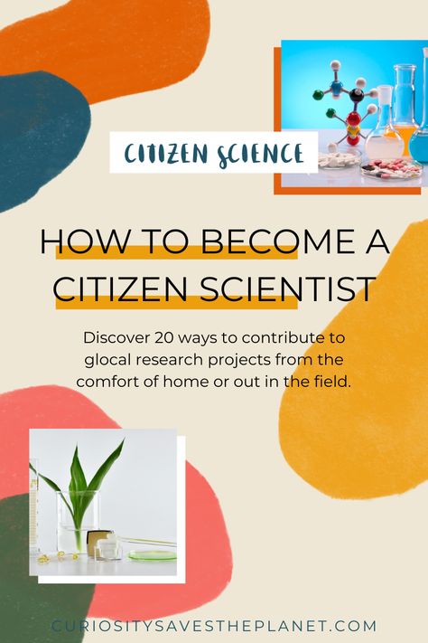 Curious how you can become a citizen scientist? Discover 20 ways to get involved as a citizen scientist. Learn about the best apps, computer programs, field opportunities, and how to find local research projects. Help save the planet and get involved as a citizen scientist. #science #citizenscience via @curiositysaves Citizen Scientist, Citizen Science, Environmental Education, About Nature, Research Projects, Computer Programming, Field Guide, Best Apps, Science Projects