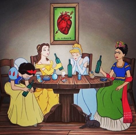 Disney princess wine night | futuredinnerpartywife.com #quotes #quote #funnyquotes #alcohol #hungry #food #nom #wine #foodporn #wino #vino #winenight #funny #laughs #disney #gno #girlsnight #princess #cinderella #belle #beautyandthebeast #snowwhite #friedakallo #struggle #sarcasm Princess Drinks, Humor Disney, Dark Disney, Twisted Disney, Illustration Photo, Modern Disney, Disney Funny, Cartoon Pics, Cute Disney