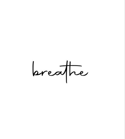 Breathe In Different Fonts, Breathe Symbol Tattoo, Breathe Tattoos For Women, Breath Tattoo, Small Friendship Tattoos, Breathe Tattoos, Positivity Tattoo, Butterfly Hand Tattoo, Small Pretty Tattoos