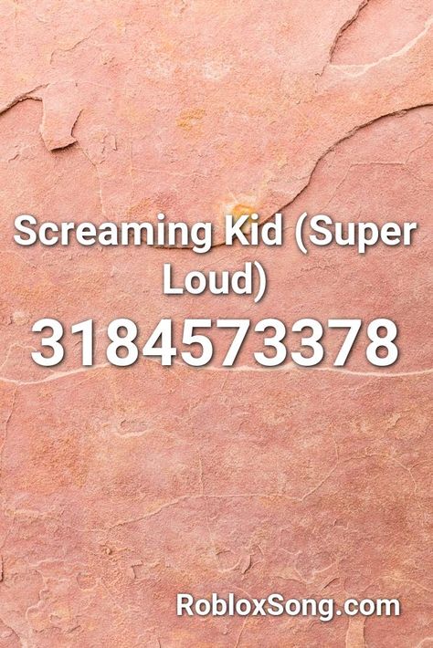 Screaming Kid (super Loud) Roblox ID - Roblox Music Codes Steven Universe Soundtrack, Roblox Sound Id, Funny Numbers To Call, Doom 1993, Id Music, Roblox Music Codes, Justin Bieber Baby, Fnaf Song, Funny Numbers