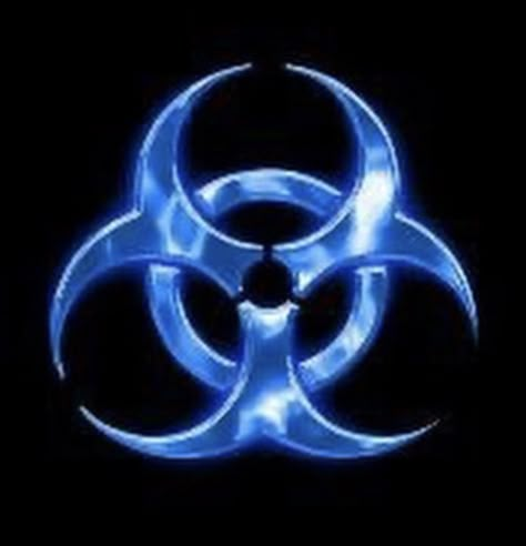 Biohazard Sign, Biohazard Symbol, Black And Blue Wallpaper, Y2k Icons, Cybercore Aesthetic, Blue Aesthetic Dark, Blue Y2k, Widget Icon, Phone Icon