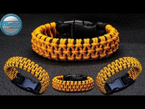 (1) How to Make a Paracord Bracelet Master Alex Knot Tutorial DIY - YouTube Paracord Bracelet Instructions, Paracord Jig, Paracord Bracelet Designs, Paracord Projects Diy, Knot Tutorial, Diy Braided Bracelet, Paracord Bracelet Patterns, Paracord Bracelet Tutorial, Paracord Braids