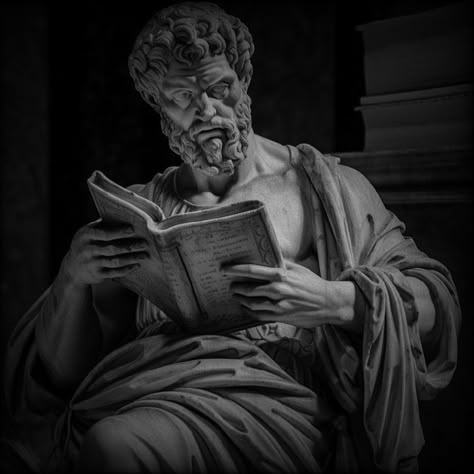 Greek Philosophers Aesthetic, Dark Greek Aesthetic, Greek Philosophy Aesthetic, Stoicism Aesthetic, Socrates Statue, Stoic Aesthetic, Dark Aura, Empire Wallpaper, Classic Pictures