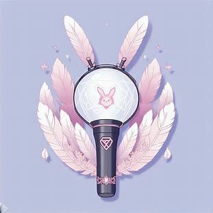 bunny themed kpop lightstick (ai) Bunny Lightstick Fanmade, Bunny Lightstick, Kpop Lightstick, Light Stick, Random Things