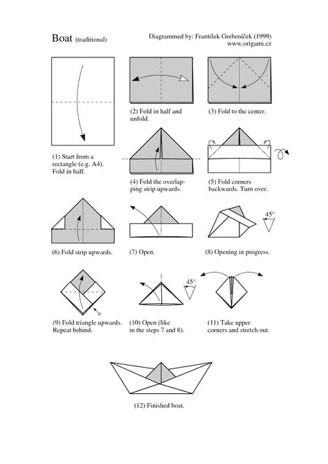 Origami Boat Instructions, Origami Car, Diy Nautical, Origami Frog, Origami Yoda, Origami Star Box, Origami Step By Step, Make A Boat, Origami Boat