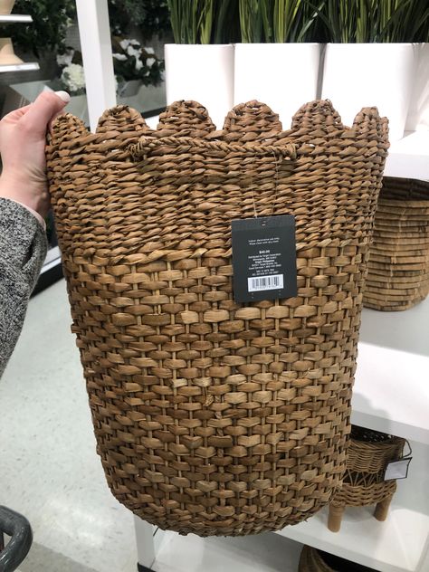 Target has the cutest scalloped baskets out right now Follow my shop @Honey.Bee.Home on the @shop.LTK app to shop this post and get my exclusive app-only content! #liketkit #LTKhome #LTKSale #LTKSeasonal @shop.ltk https://liketk.it/3ACxv Serena And Lily La Jolla Basket, Scalloped Basket, Rattan Waste Basket, Oval Rattan Wall Shelf, Beach Farmhouse, Scalloped Rattan Pendant Light, Target Finds, Hearth And Hand, Scalloped Edge