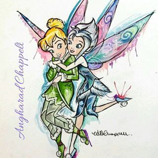 Tinker bell and Periwinkle 😍 Original character s by Disney and adapted by me 💜 #disney #disneycharacters #disneytattoo #disneytattoos #watercolourtattoos #watercolourtattoo #disneytattoo #disneytattoos #watercolour #disneyart #disneyartshare #tinkerbell #tinkerbelltattoo #tinkerbelletattoo #periwinkle #disneyfairy #disneyfairytattoo #disneyfairies #disneyfairiestattoo #apprentice #tattooapprentice #newartist #artist #artwork #artistuk #wctattoos Shading Reference, Tinker Bell Tattoo, Tinkerbell Fairy, Peter Pan And Tinkerbell, Tinkerbell Fairies, Disney Tattoo, Disney Princess Drawings, Disney Fairies, Pinturas Disney