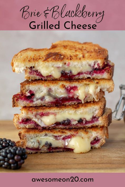 Blackberry Grilled Cheese, Brie Blackberry, Celebrating Beltane, Celebrating Litha, Celebrating Imbolc, Magic Cook, Recetas Halloween, Gourmet Grilled Cheese, Grilled Cheese Sandwiches