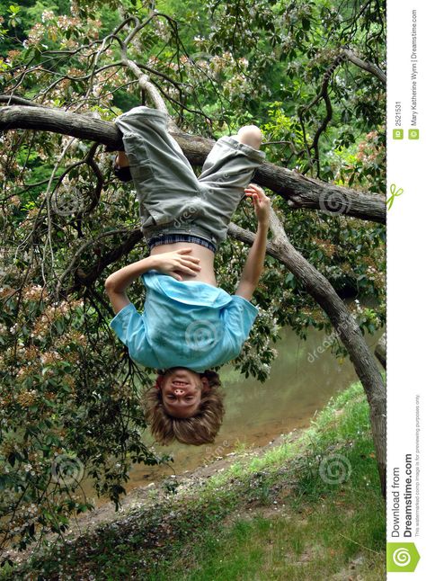 Photo about A boy hanging upside down from a tree by the river. Image of carefree, happy, summer - 2521531 Shady Records, Funny Home Videos, America Funny, Funniest Videos, Hanging Upside Down, About A Boy, Running Humor, Tree Pose, Rap Songs