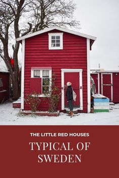 Swedish Home Exterior, Swedish House Exterior, Red House Exterior, Unique Paint Colors, Swedish Houses, Scandinavian Houses, Swedish Cottage, Sweden House, Red Houses