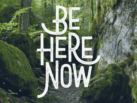 Be Here Now Be In The Present, Nature Letters, Nature Font, Be Here Now, Museum Poster, Logotype Design, Graphic Design Projects, Typography Letters, Typography Fonts