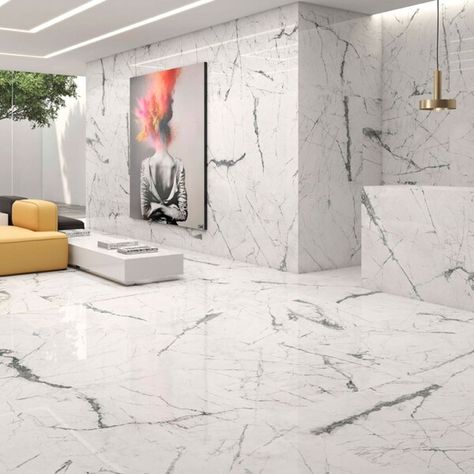 Marble Effect Tiles | Marble Effect Floor Tiles | Gorgeous Style at Low Prices Living Room Tiles Design, Contemporary Open Plan Living, Wall Tiles Living Room, Room Tiles Design, Marble Effect Tiles, Marble Flooring Design, Tile Floor Living Room, Beautiful Tiles, Living Room Wall Designs