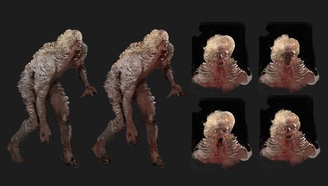 Shambler Progression Art from The Last of Us Part II #art #artwork #videogames #gameart #conceptart #illustration #thelastofuspart2 #lastofuspart2 #thelastofuspartii #lastofuspartii Progression Art, Monster Sketch, Arte Zombie, Zombie Art, Game Concept Art, Creature Feature, Mythological Creatures, Monster Design, Last Of Us