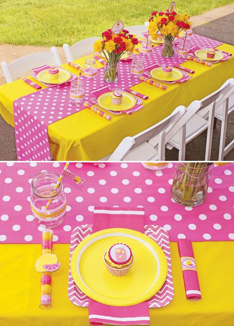 Sweet Summertime Pink Lemonade Birthday Party Lemonade Party Theme, Pink Lemonade Birthday Party, Lemonade Birthday Party, Lemonade Stand Birthday, Lemonade Stand Party, Emma Wiggle, Lemonade Birthday, Wiggles Birthday, Sunshine Birthday Parties