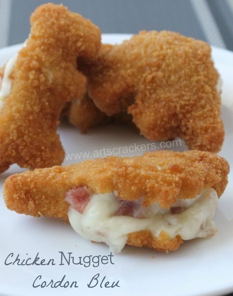 Nugget Recipes, Vbs Snacks, Cordon Blue, Chicken Nugget Recipes, Gourmet Meals, Nuggets Recipe, Snacks Ideas, Chicken Nugget, Chicken Cordon