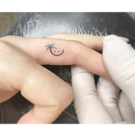 Playground Tattoo (@playground_tat2) • Instagram photos and videos Small Tattoos Palm Tree, Mini Tattoos Palm Tree, Tiny Palm Tree Tattoo, Delicate Palm Tree Tattoo, Tiny Tattoos Palm Tree, Palm Tree Tattoo, Tree Tattoo, Tiny Tattoos, Jesus Fish Tattoo