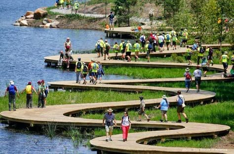 Minghu Wetland Park, Liupanshui, Guizhou, China - Turenscape Villa Architecture, Urbanism Architecture, Taman Air, Wetland Park, Urban Landscape Design, Landscape And Urbanism, Urban Park, Garden Architecture, Landscape Architecture Design