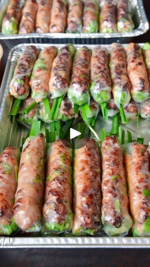 Vietnamese Salmon Spring Rolls, Vietnam Rice Paper Roll Recipe, Lemongrass Beef Rice Paper Rolls, Vietnamese Grilled Rice Paper, Vietnamese Rice Paper Rolls, Pork Spring Rolls, Chicken Thigh Recipes Oven, Vietnamese Spring Rolls, Chicken Thigh Recipes Crockpot