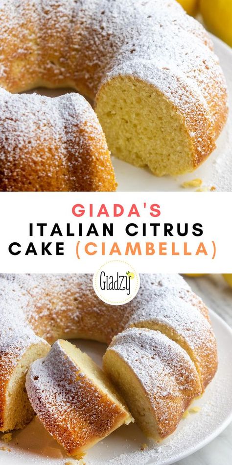 Lemon Olive Oil Cake Giada, Italian Lemon Olive Oil Cake Recipe, Fennel Cake Recipes, Italian Lemon Cake Italy, Giada De Laurentiis Orange Olive Oil Cake, Amalfi Style Lemon Bundt Cake, Italian Lemon Olive Oil Cake, Amalfi Style Lemon Cake, Italian Lemon Bundt Cake