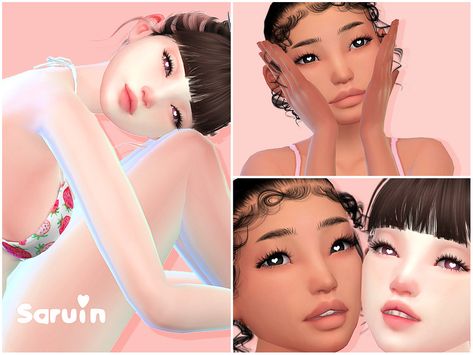 Saruin's Kokoro | Skin Sims 4 Cc Download Skin, Sims 4 Cc Skin Overlays Soft, Sims 4 Cute Skin Overlays, Sins 4 Skin Details, Sims 4skin Overlay, Aesthetic Sims 4 Cc Skin Details, Kokoro Skin Sims 4, Maxis Skin Details, Sims 4 Cc Anime Skin