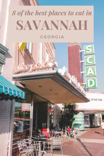 8 of the best places to eat in Savannah Georgia | Leopold's Ice Cream Shop #simplywander #savannah #georgia #leopolds Savannah Georgia Restaurants, Savannah Georgia Bachelorette Party, Savannah Georgia Bachelorette, Georgia Restaurants, Savannah Georgia Vacation, Georgia Hat, Savannah Georgia Travel, Savannah Restaurants, Georgia Vacation