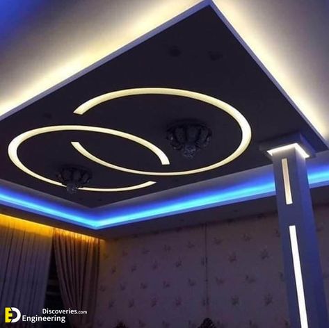 False Ceiling Lights, Pop False Ceiling, Coffered Ceiling Design, Drawing Room Ceiling Design, Ceilings Design, House Styling Interior, Luxury Ceiling Design, Simple Ceiling Design, Down Ceiling Design