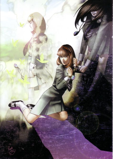 Persona - Maki Sonomura Maki Sonomura, Persona 3 Femc Wallpaper, Persona 5 Female Protagonist, Persona 3 Femc, Persona 3 Portable Female Protagonist, Character Designer, Atlus Games, Shin Megami Tensei Persona, Retro Gaming Art