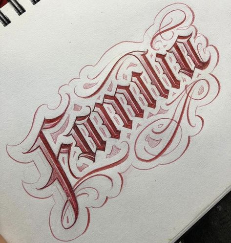 La Familia Tattoo Lettering, Family Lettering Tattoo Design, Familia Lettering Tattoo, Lettering Cholo, Lettering Malandro, Lettering Chicano, Chicano Tattoos Lettering, Family First Tattoo, Tattoo Lettering Alphabet