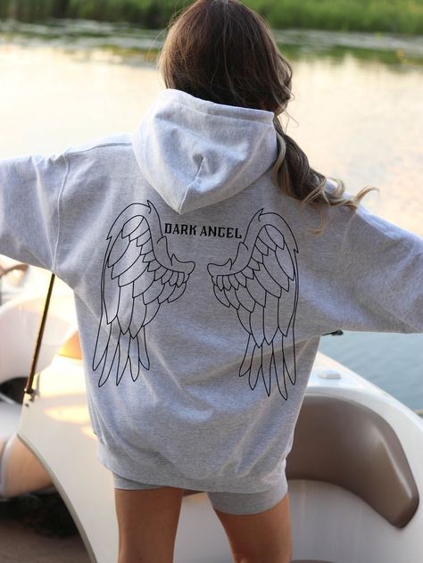 Angel Wings Hoodie, Dorm Themes, Angel Hoodie, Chav Outfits, Freedom Bird, Bird Hoodie, Free Angel, Summer Sweatshirt, Hoodie Aesthetic