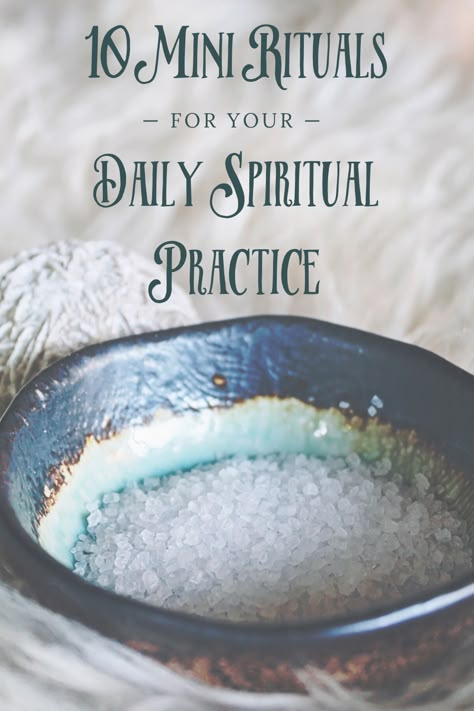 Sometimes creating and maintaining a daily spiritual practice can seem like a daunting task. Maybe you just don’t know where to start or what types of actions and meditations are appropriate for you, or maybe you find yourself falling off the wagon with the daily rituals you have tried to create. Cleaning Ritual Witch, Morning Ritual Witch, Daily Witchcraft Practice, Hygge Witch, Pagan Meditation, Daily Witchcraft, Witchy Rituals, Rituals Witchcraft, Daily Magic