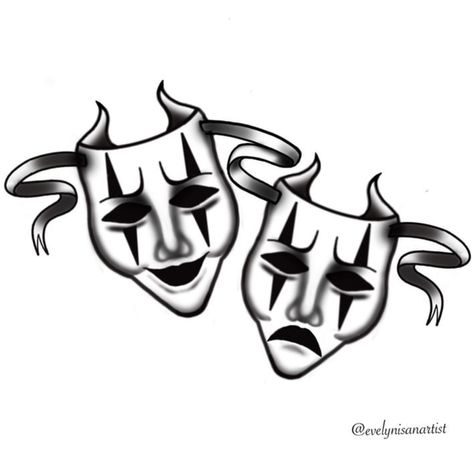 Laugh now cry later mask design by Evelyn Contreras Smile Now Cry Later Draw, Laugh Now Cry Later Chicano, Laugh Now Cry Later Mask, After Laughter Comes Tears, Mask Tattoo Design, Smile Now Cry Later, Laugh Now Cry Later, Drama Masks, Clown Tattoo