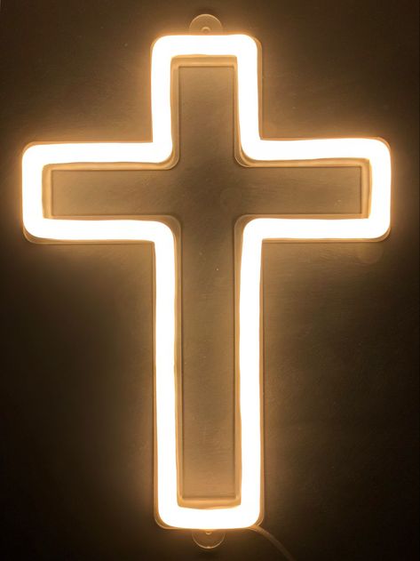 Cross neon sign. Best handmade LED neon signs. Short ETA. Easy Install. Safe for home. E-mail: cs@echoneon.com Cross Neon Sign, Neon Cross Wallpaper, Christian Neon Signs, Cross Aesthetic, Aesthetic Cross, Neon Cross, Prayer Corner, Cross Wallpaper, Neon Words