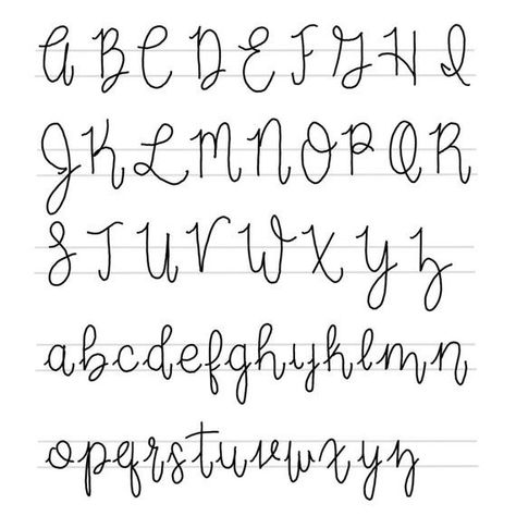 Script Fonts Fancy Fonts Alphabet, Brush Embroidery, Alphabet Font, Pretty Fonts, Embroidery Alphabet, Hand Lettering Fonts, Hand Lettering Alphabet, Lettering Alphabet Fonts, Upper And Lowercase Letters