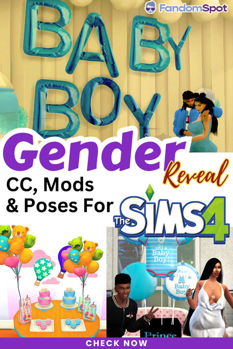 Sims 4 Mods Gender Reveal, Sims4 Gender Reveal Cc, Sims 4 Gender Reveal Mod, Party Cc Sims 4, Gender Reveal Sims 4, Sims 4 Gender Reveal, Sims 4 Gender Reveal Cc, Sims 4 Teen Pregnancy Mod, Baby Cc Sims 4