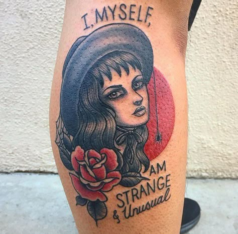 Lydia Deetz Tattoo, Corpse Bride Tattoo, Beetlejuice Tattoo, Tim Burton Tattoo, Horror Tattoos, Tattoo Concepts, Brides With Tattoos, Bat Tattoo, Witch Tattoo