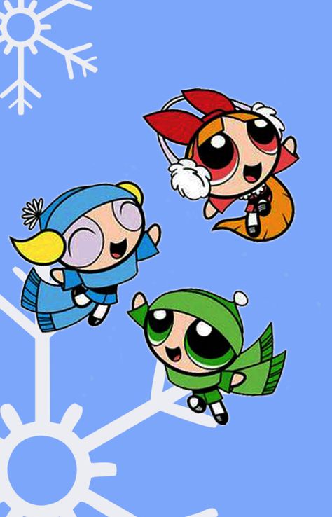 Supernenas Powerpuff girls #winter Powerpuff Girls Christmas Pfp, Christmas Powerpuff Girl, Powerpuff Girls Christmas, Sims 4 Cartoon, Powerpuff Girls Wallpapers, Powerpuff Blossom, Pink Wallpaper Desktop, Powerpuff Kızları, The Power Puff