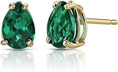 Peora Created Emerald Earrings for Women in 14 Karat Yellow Gold, Classic Solitaire Studs, 7x5mm Pear Shape, 1.250 Carats total, Friction BackBlackmagic Design DeckLink Mini Recorder (BDLKMINIREC) Emerald Stud Earrings, Emerald Green Earrings, Emerald Earrings Studs, Peridot Pendant, Classic Earrings, Solitaire Studs, Emerald Earrings, Gold Studs, Gold Earrings Studs