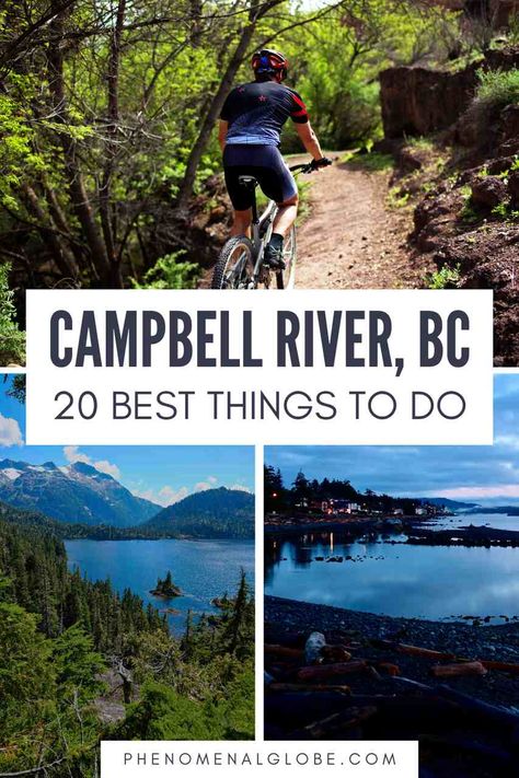 Are you looking for the best things to do during your visit to Campbell River, Vancouver Island? Whether you're a nature lover, outdoor enthusiast, or simply want to explore the quaint and beautiful area, there is something for everyone in Campbell River. From scenic hikes to local restaurants to exploring the island's diverse wildlife, here are the top 20 things to do in Campbell River, Canada. | phenomenalglobe.com Campbell River Vancouver Island, Campbell River Bc, River Restaurant, Port Alberni, Canada Trip, Campbell River, Western Canada, Outdoor Enthusiast, Pier Fishing