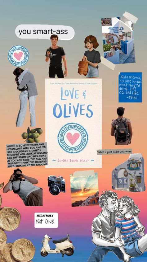 I would do anything to read this book for the first time again 💗💗💗#loveandolives #olive #theo #santorini Love And Olives Aesthetic, Love And Olives Book Aesthetic, Love And Olives Book, Love And Olives, Love And Gelato, Romcom Books, Study Organization, Books Aesthetic, Books Art