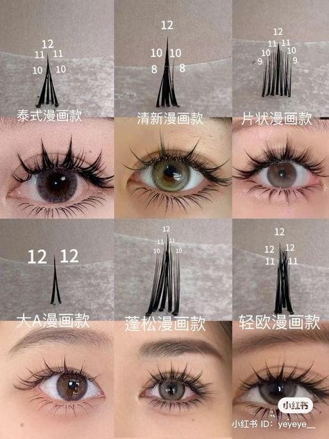 Lash Extensions For Hooded Almond Eyes, Manga Lashes Map, J Curl Eyelash Extensions, Grunge Hair Ideas, Lower Lash Extensions, Luxury Motivation, Diy Lashes, Korean Makeup Tips, Membentuk Alis