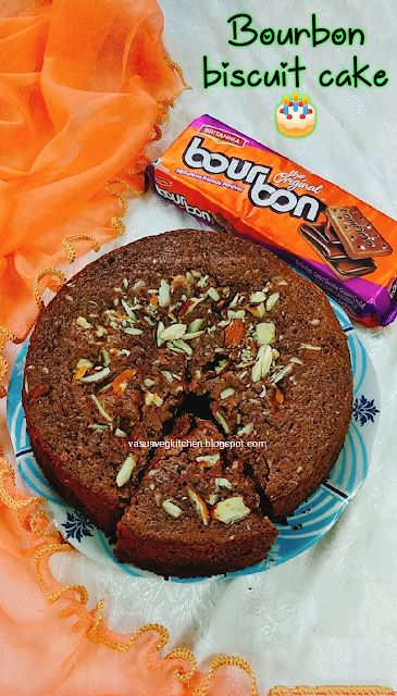 Vasusvegkitchen: Bourbon biscuit cake || Bourbon cake with just 4 ingredients || No Oven || Eggless || NoMaida || How to prepare bourbon biscuit cake at home Bourbon Biscuit Cake Recipe, Cake Recipes Without Oven, Bourbon Cake, Bourbon Biscuits, Cake Preparation, Middle Eastern Desserts, Eggless Cake Recipe, Biscuit Cake, Choco Chips