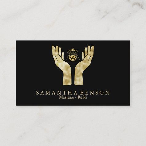 Reiki Business, Hand Symbols, Reiki Practitioner, Healing Hands, Reiki, Chakra, Business Cards, Business Card, Healing