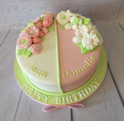 Mother To Be Birthday Cake, Mother Daughter Birthday Cake, Mother And Daughter Birthday Cake, Cake Design For Mummy Birthday, Happy Birthday Dadi Maa Cake, Pink Mothers Day Cake, Happy Birthday Mum Cakes, Pink Cake, Cake Designs Birthday