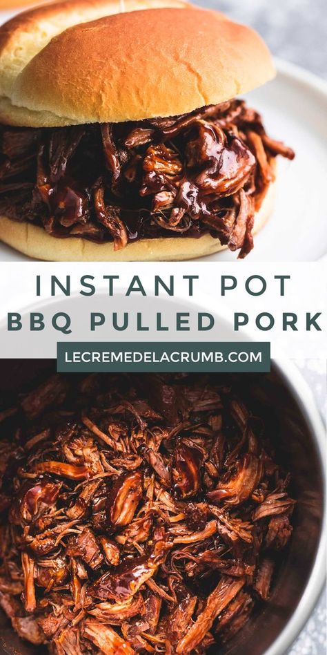 Instant Pot Bbq Pulled Pork, Pulled Pork Instant Pot Recipe, Pot Recipes Easy, Instant Pot Pork, Pulled Pork Recipes, Best Instant Pot Recipe, Bbq Pulled Pork, Instant Recipes, Instant Pot Dinner Recipes