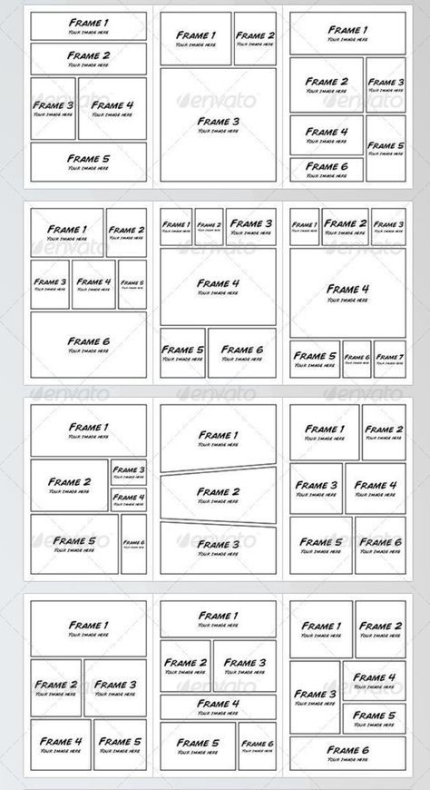 Manga Panel Guide, Manga Pages Drawing, Manga Panel Drawing Reference, How To Read Manga Panels, Comic Movement Lines, How To Make Manga Panels, Manga Panel Layout Reference, Comic Script Template, Comic Panel Template