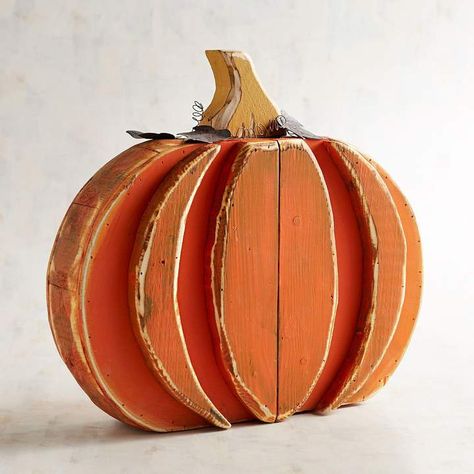 Pier 1 Imports Round Wooden Pumpkin #affiliate Halloween Chalkboard Art, Halloween Chalkboard, Pre Lit Garland, Fall Wood Crafts, Halloween Wood Crafts, Fall Stuff, Adornos Halloween, Wooden Pumpkins, Wood Pumpkins