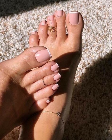 Pink Toe Nails, Easy Toe Nail Designs, Simple Toe Nails, Acrylic Toes, Toe Nail Color, Pretty Toe Nails, Pink Toes, Cute Toe Nails, Toe Nail Designs