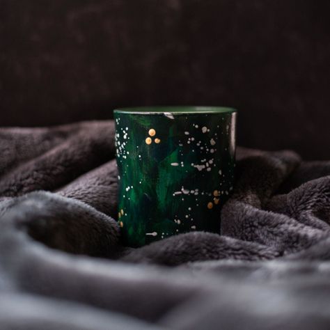 Hand painted candles - Green by Jocelyn Elizabeth Studio at minted.com Wall Art Ideas Bedroom, Christmas Tree Styling, Interior Design Christmas, Cozy Home Aesthetic, Valentines Day Home Decor, Green Candles, Maximalist Home Decor, Winter Decorating Ideas, Colorful Homes