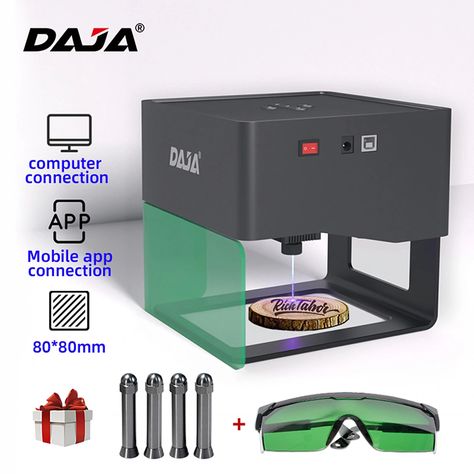 Portable DAJA DJ6 3W Laser Engraver with 4Pcs Raised Columns + Goggles 80x80mm Carving Area
DIY Marking Engraving Machine for DIY Handcraft Logo Mark Printer Support Wireless Mobile Connection Wood Ceramics Kraft Papers Leathers Plastic Bamboos Portable Printer, Diy Mobile, Craft Area, Laser Cnc, Laser Engraving Machine, Engraving Machine, Picture Logo, Woodworking Wood, Wood Stone