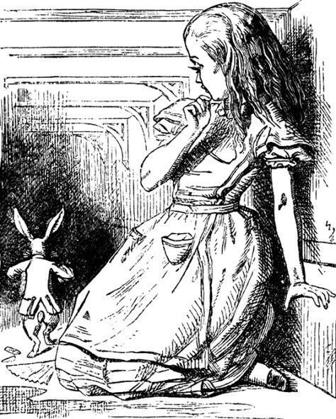 John Tenniel's Alice in Wonderland illustrations Alice In Wonderland Syndrome, Alice In Wonderland Clipart, Alice In Wonderland Vintage, Alice In Wonderland Illustrations, Alice In Wonderland Book, Rabbit Run, John Tenniel, Tableau Art, Arte Sketchbook